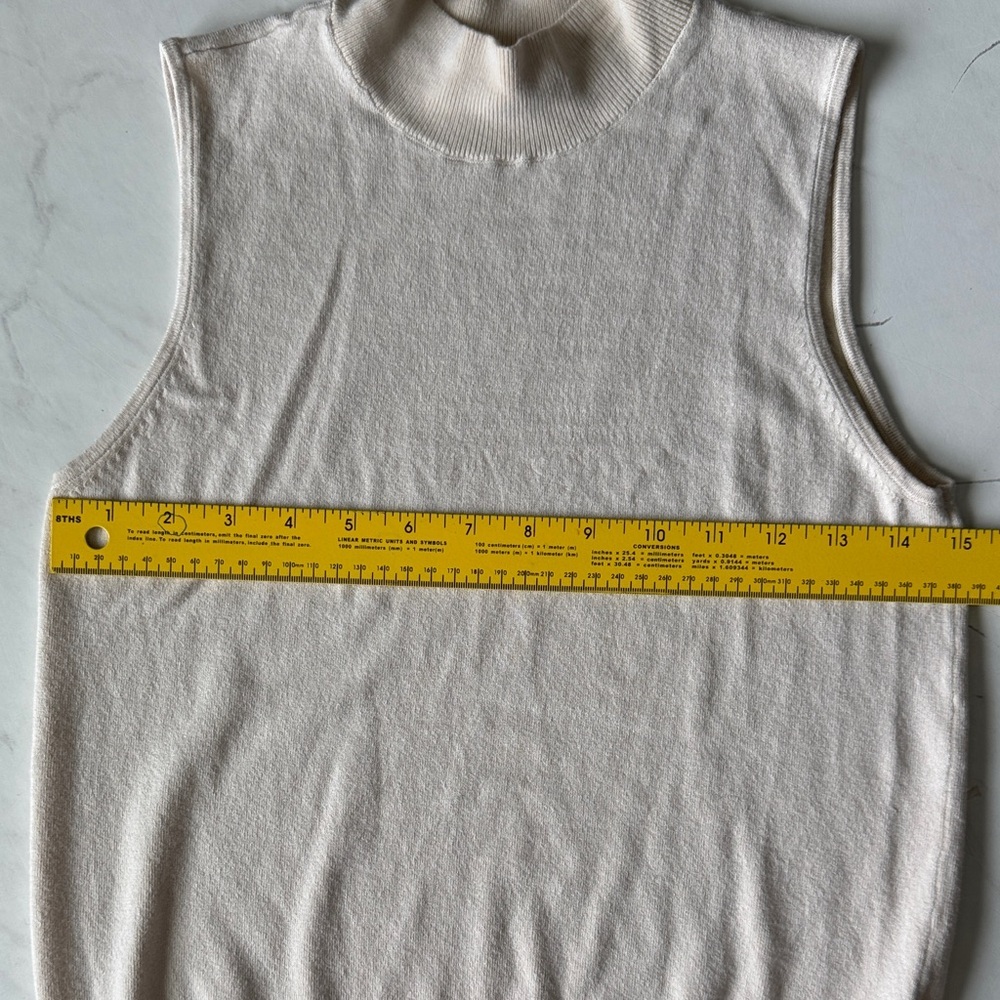 Skies Are Blue Ivory Sleeveless Top - Picture 7 of 8